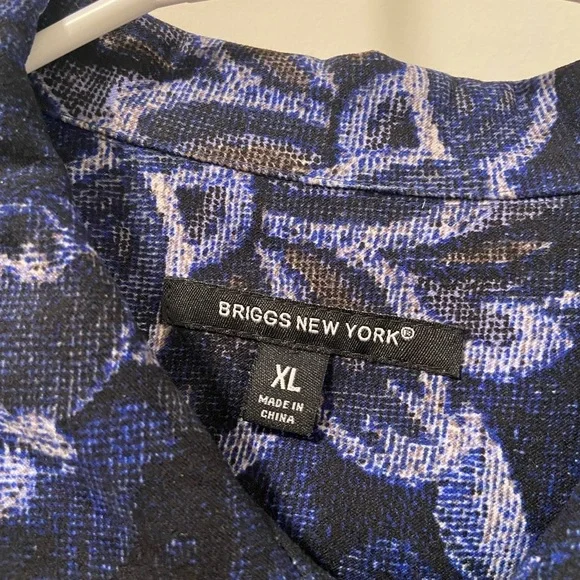 NWOT | vintage Briggs New York women’s blue floral blazer — XL - Picture 2 of 4